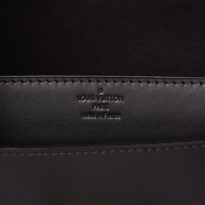Louis Vuitton Calfskin Chain Louise MM Black 8 of 9