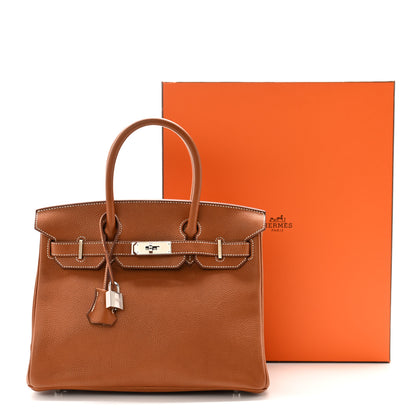 Hermes Natural Barenia Faubourg Birkin 30 Fauve 12 of 12