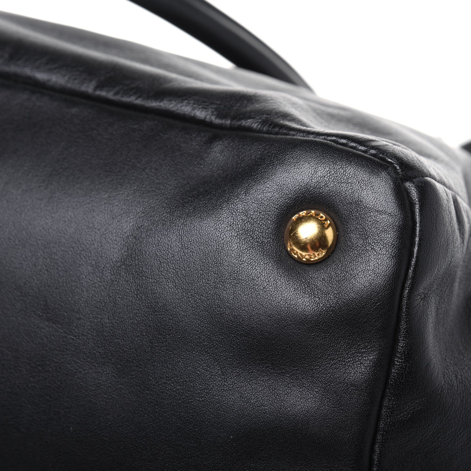 Prada Soft Calf Tote Black 16 of 25
