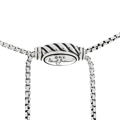 David Yurman Sterling Silver 14K Yellow Gold 28mm Crossover Pendant Necklace 5 of 5