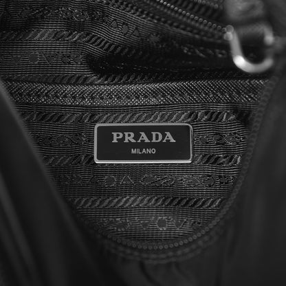 Prada Nylon New Vela Studded Messenger Black Fuoco 12 of 13