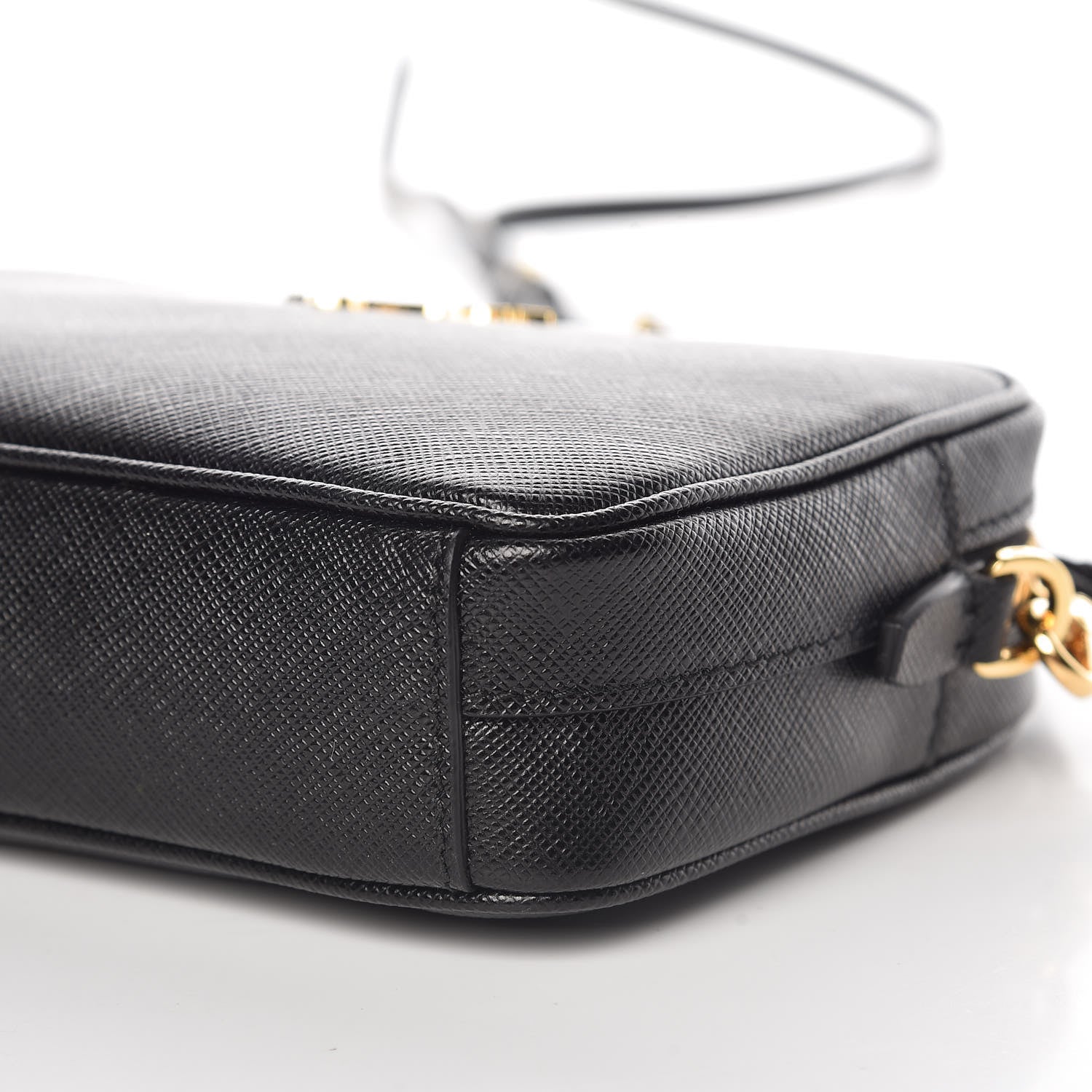 Prada Saffiano Small Camera Crossbody Bag Black 6 of 9