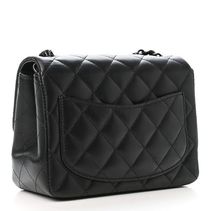 Chanel Lambskin Quilted Mini Square Flap So Black 2 of 4