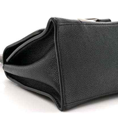 Balenciaga Grained Calfskin Small Hourglass Top Handle Bag Black 9 of 14