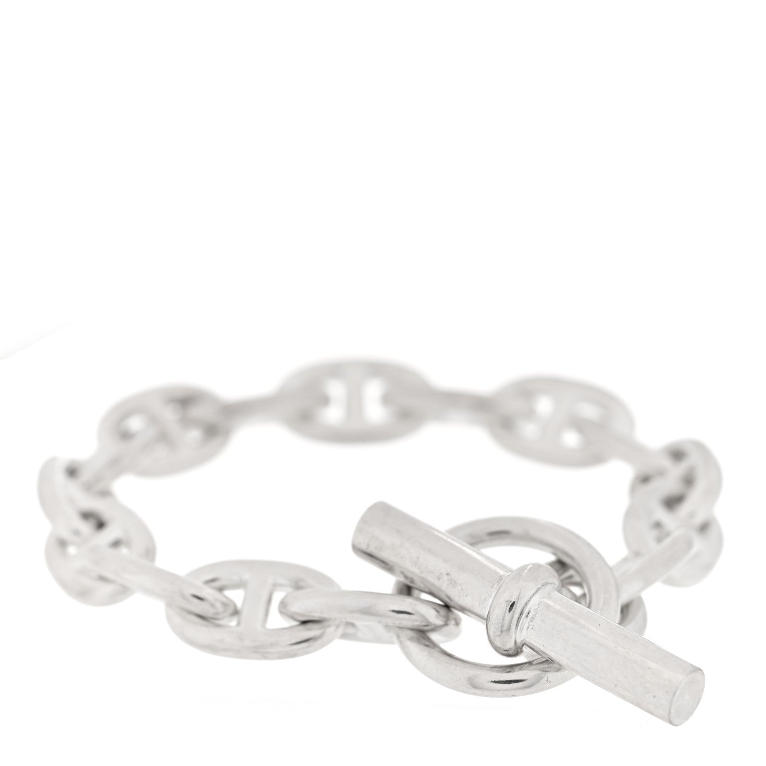 Hermes Sterling Silver MM Chaine d'Ancre Bracelet 2 of 4