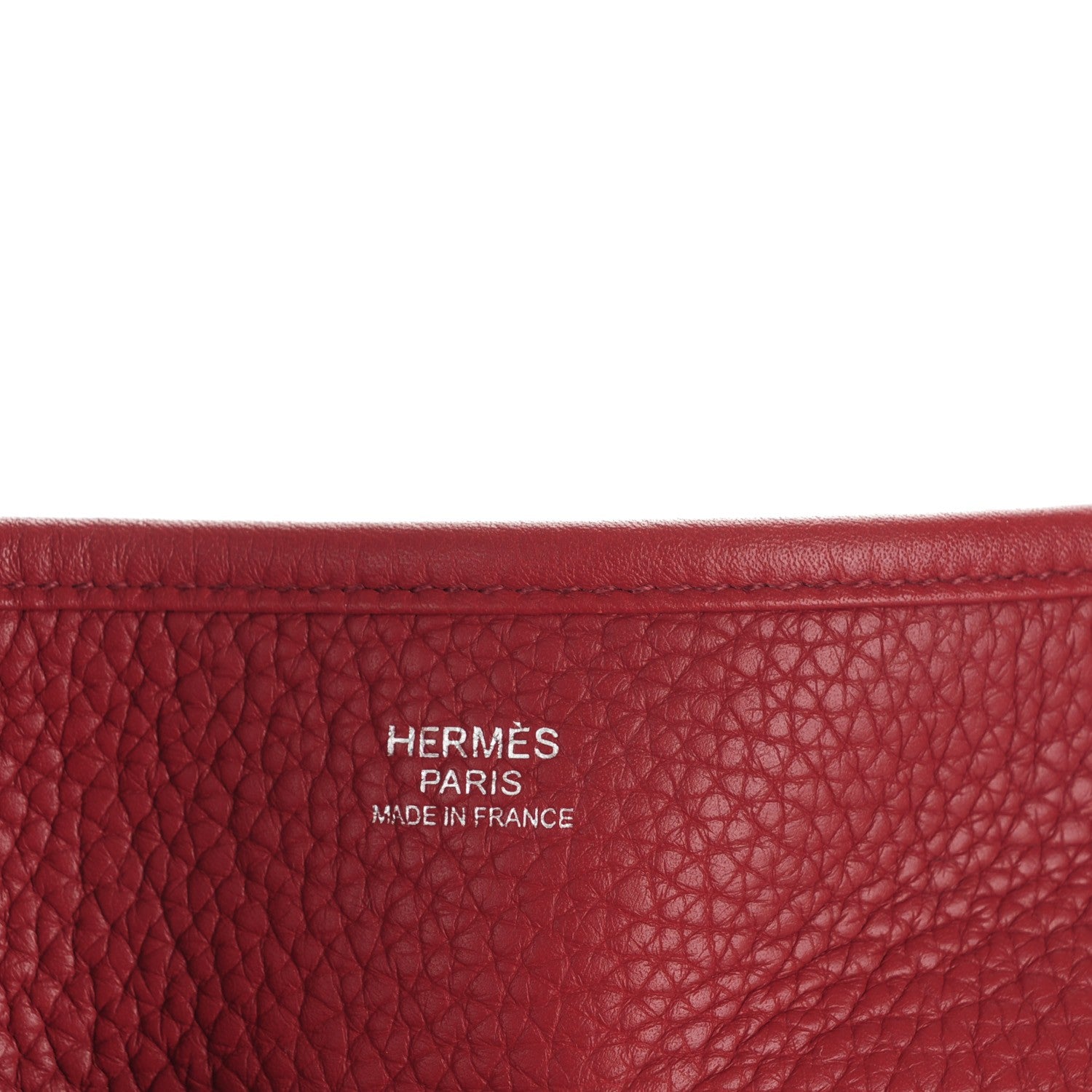 Hermes Taurillon Clemence Evelyne III PM Rouge Garance 6 of 7