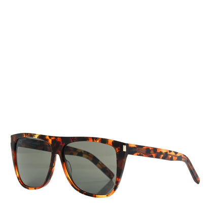 Saint Laurent Acetate Flat Top SL1 015 Sunglasses Tortoise 1 of 9