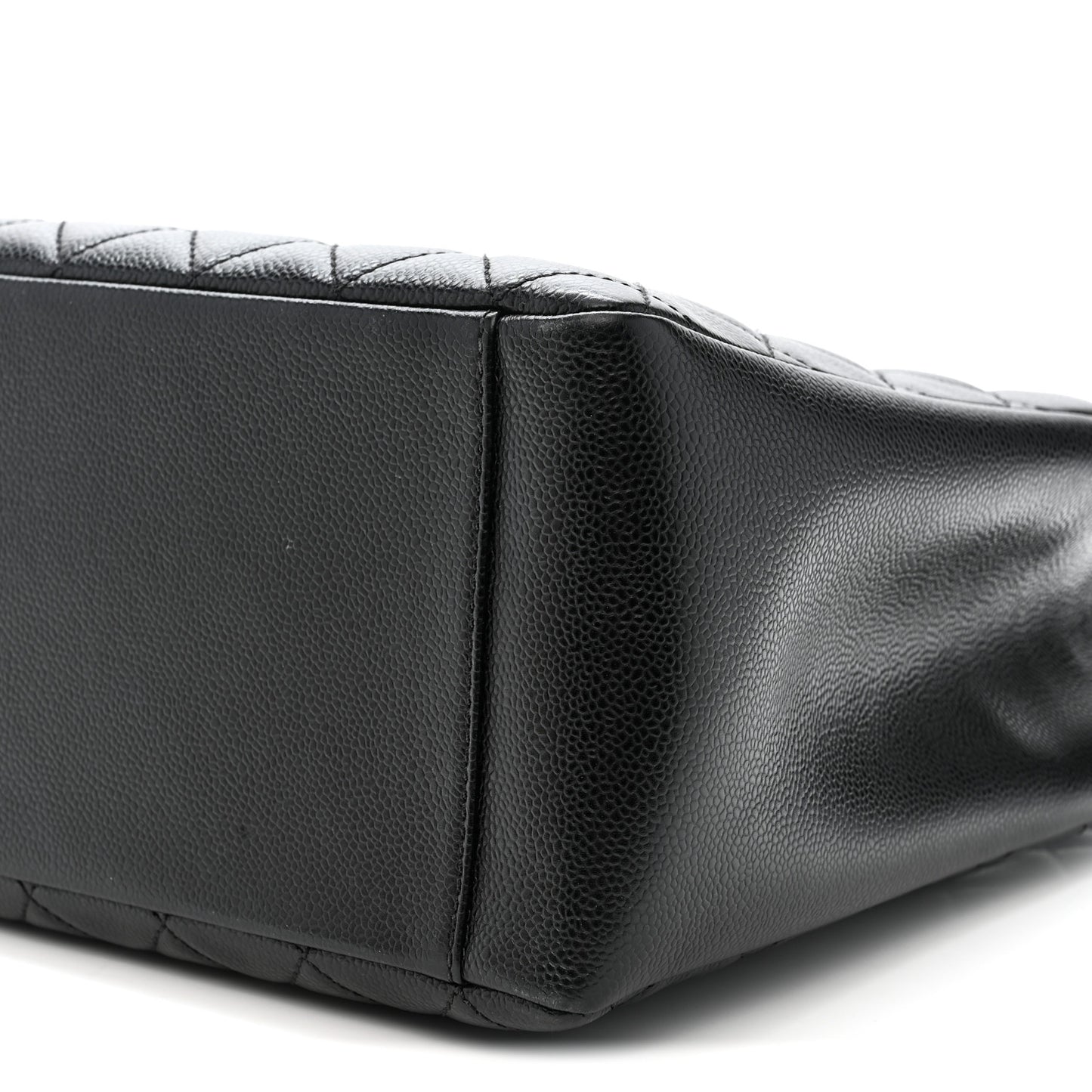Caviar Quilted Grand Shopping Tote GST Black