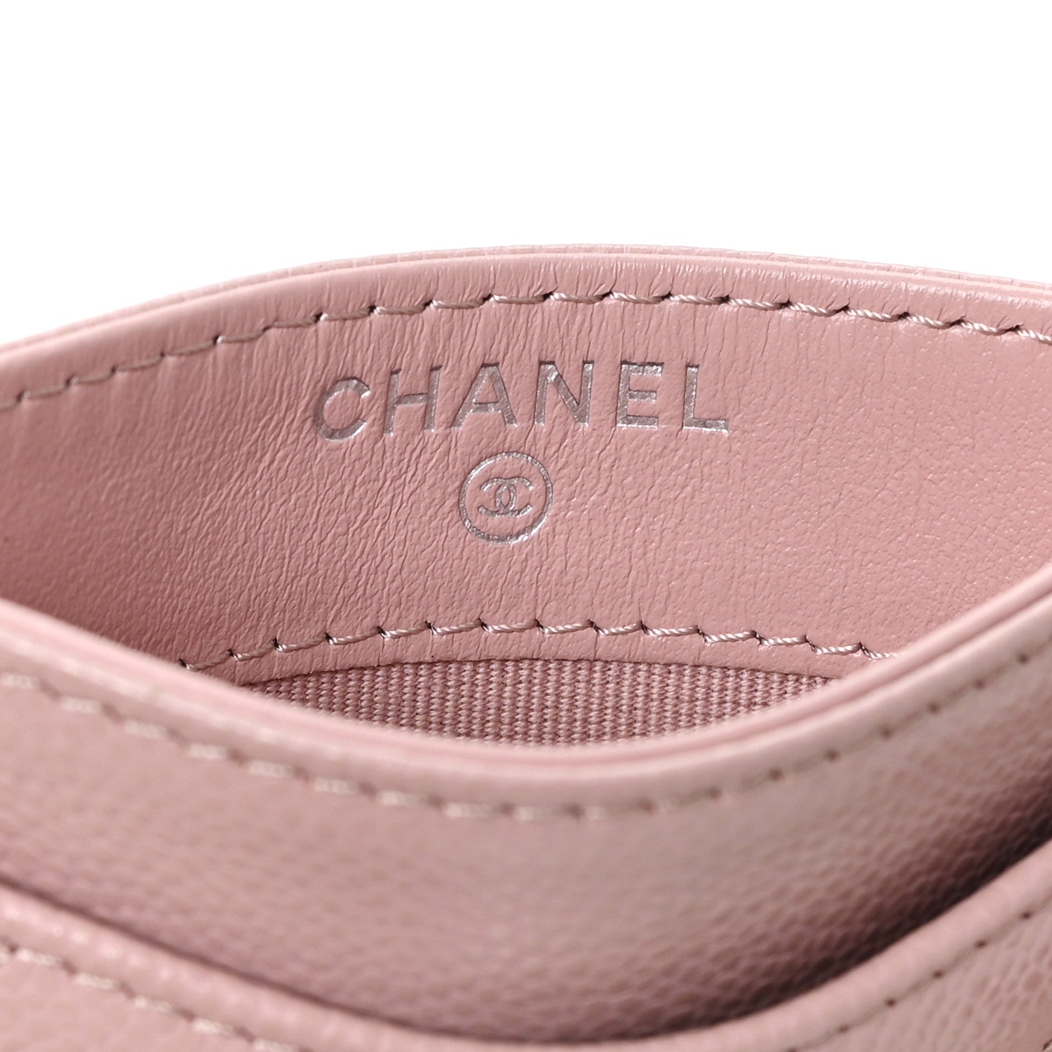 Chanel Caviar Quilted Card Holder Light Pink 6 of 8