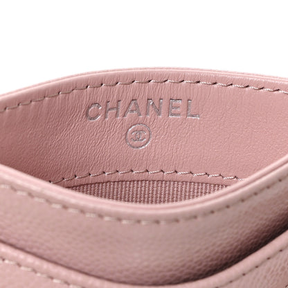 Chanel Caviar Quilted Card Holder Light Pink 6 of 8