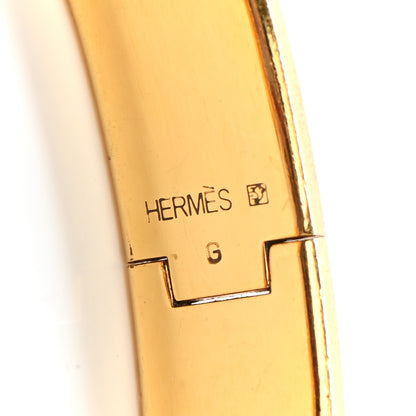 Hermes Enamel Narrow Clic Clac H Bracelet PM Red 4 of 7