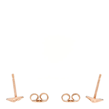 Tiffany 18K Rose Gold 7mm Elsa Peretti Open Heart Earrings 3 of 6