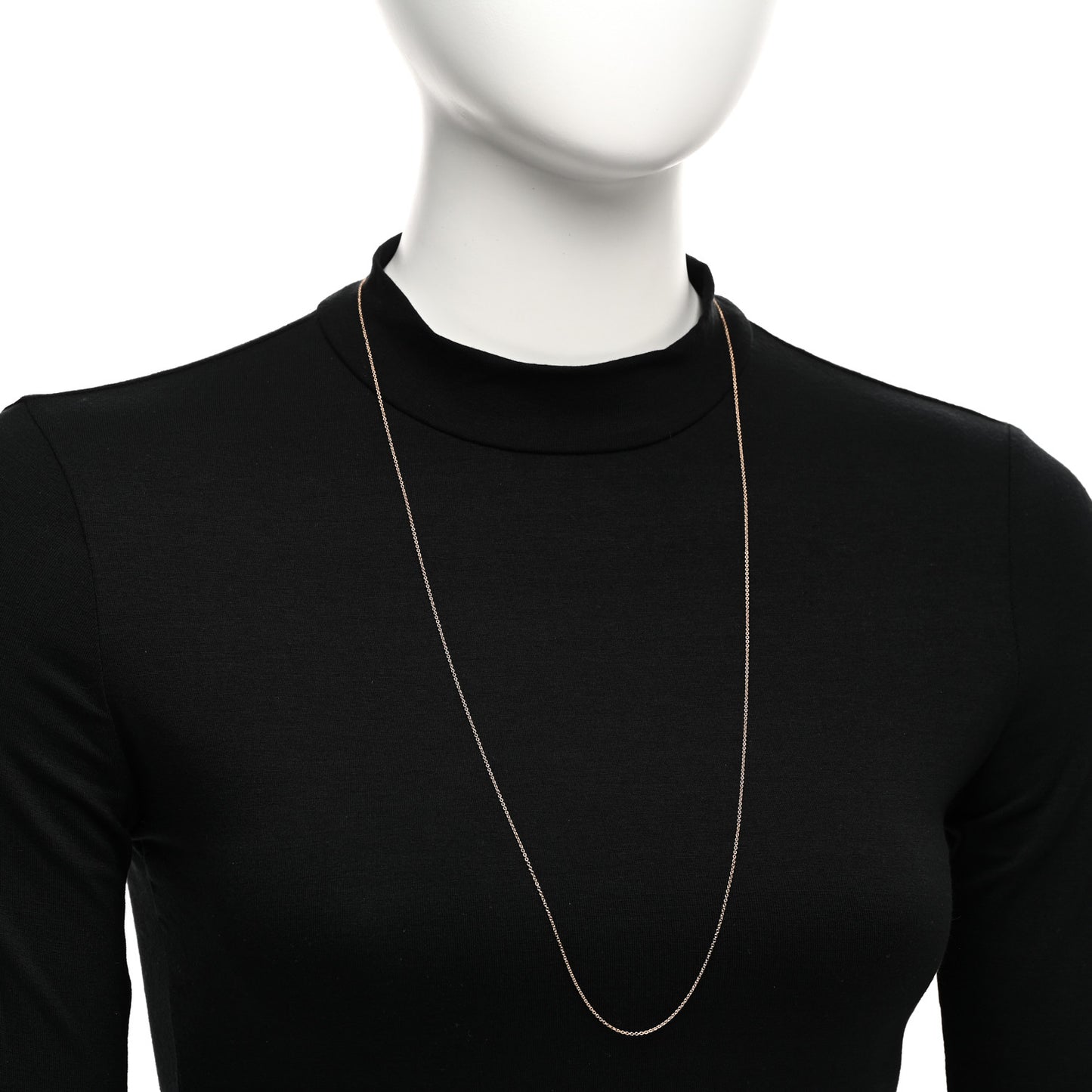 18K Rose Gold Chain Necklace 30"