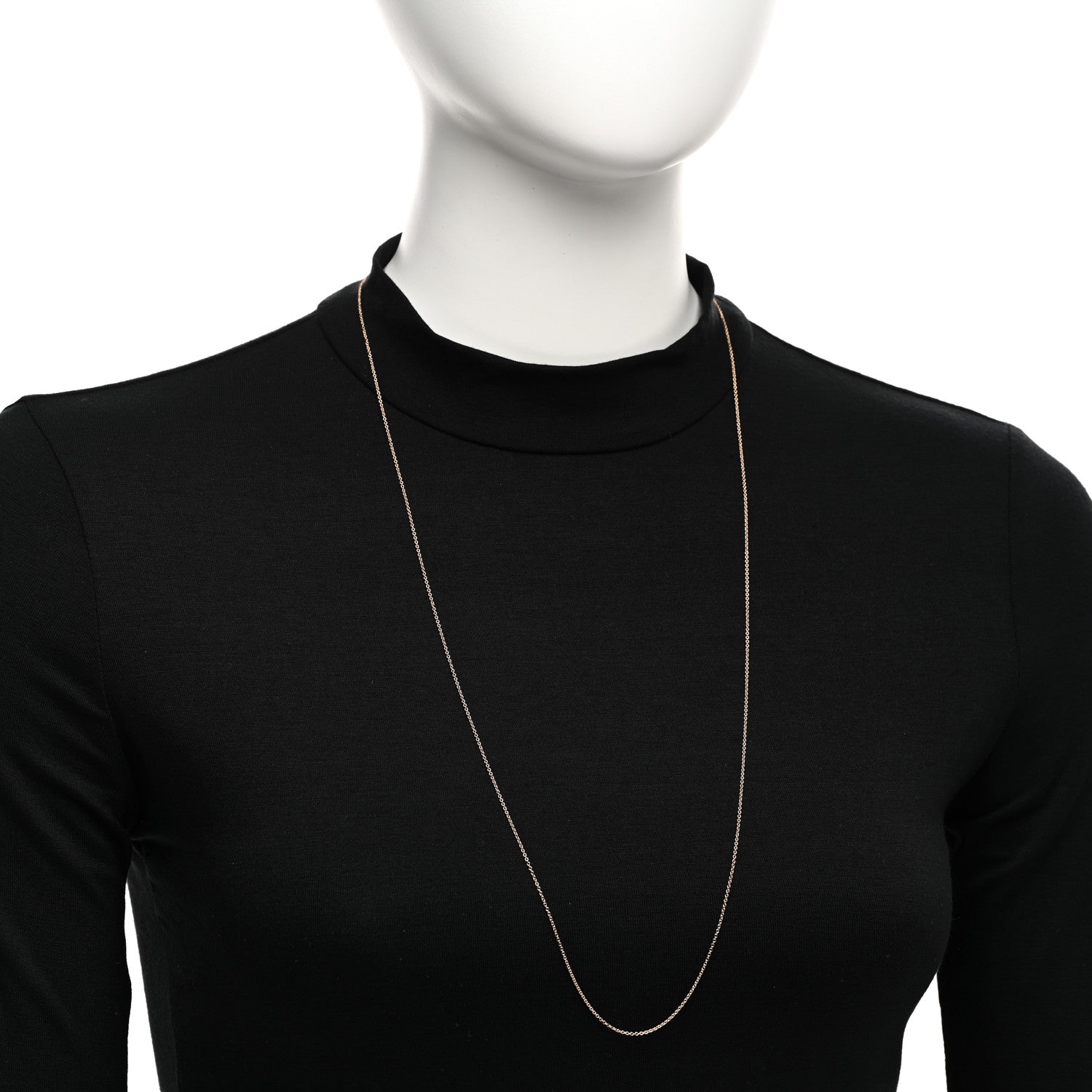 Tiffany 18K Rose Gold Chain Necklace 30" 2 of 4