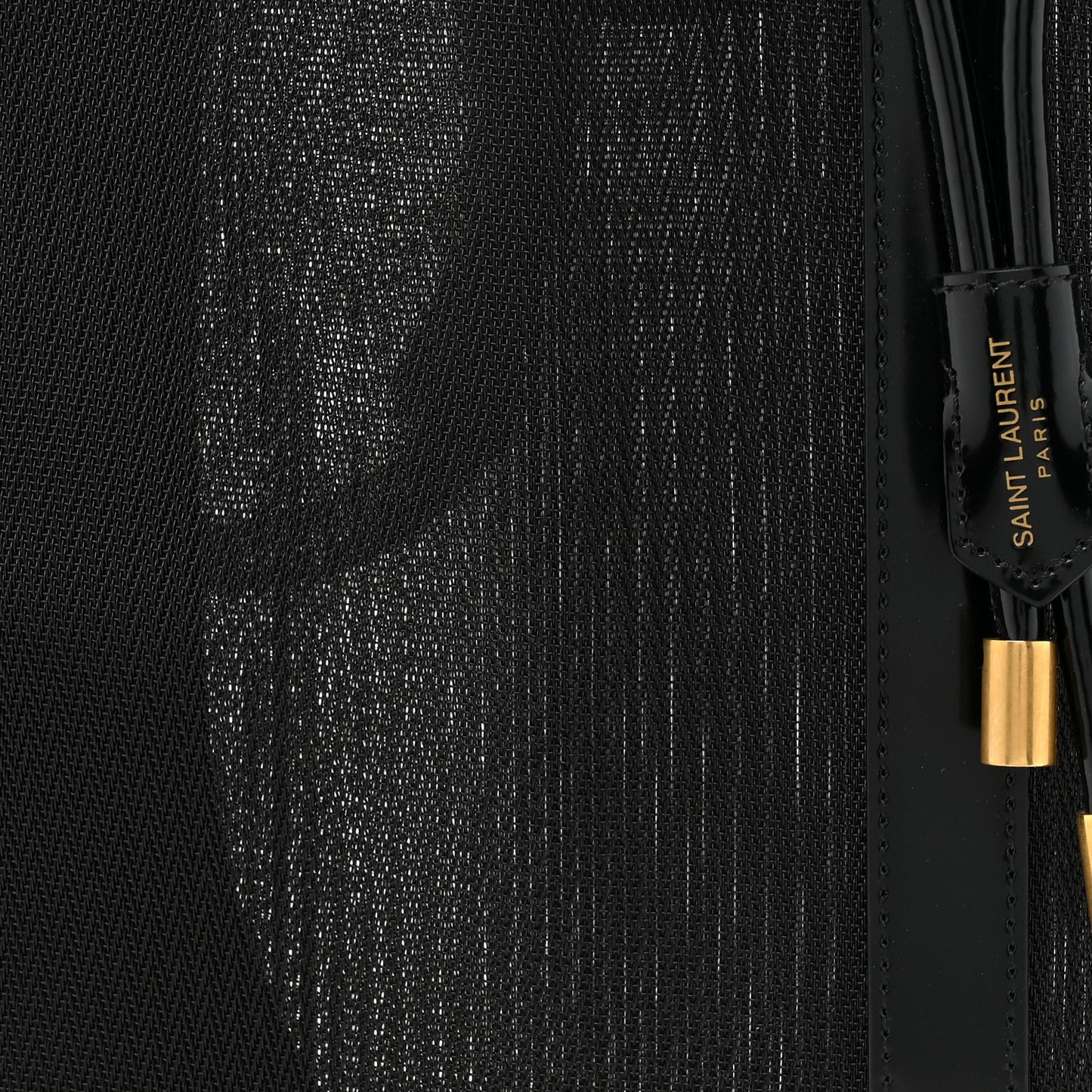 Mesh Patent Daryl Shoulder Bag Black
