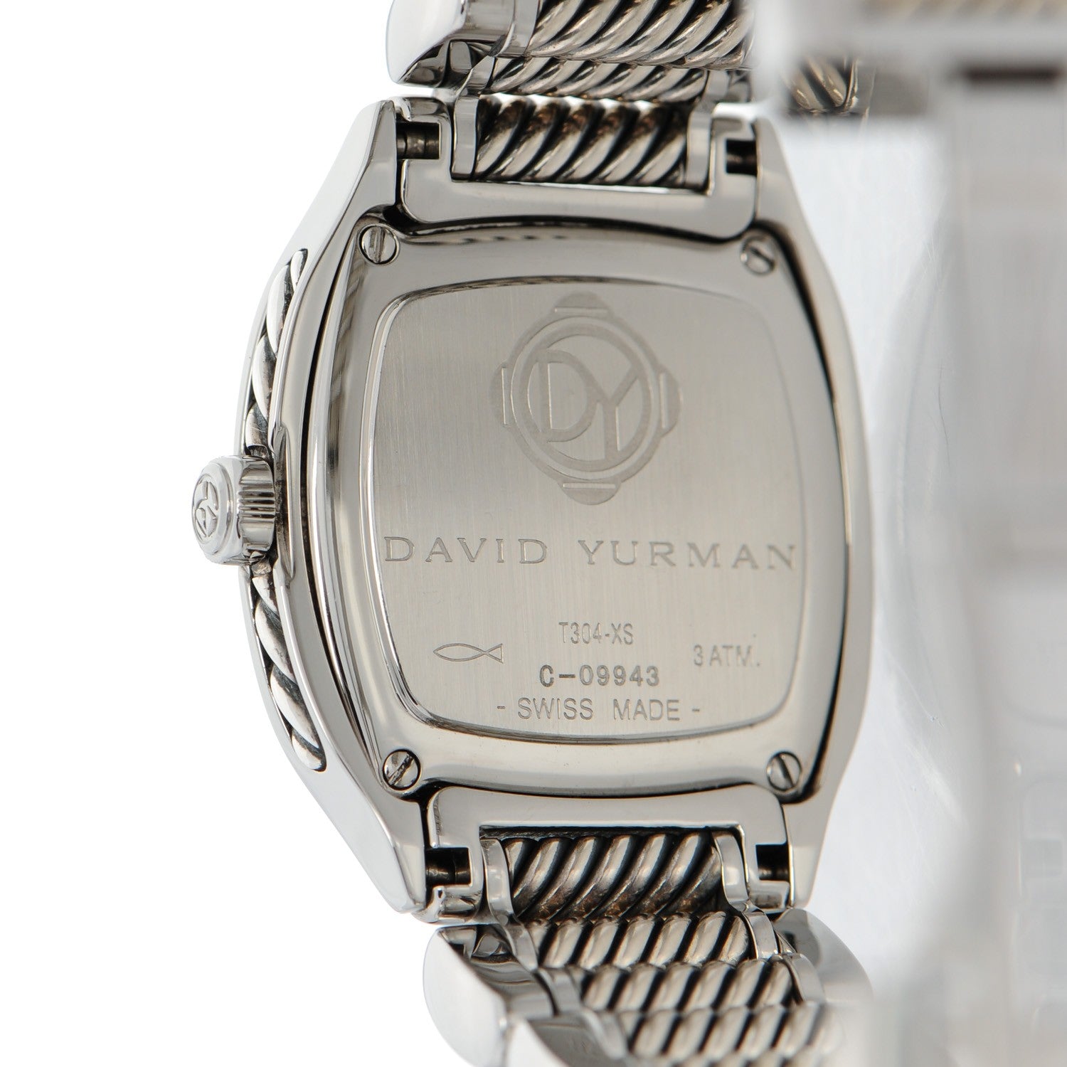 David Yurman Stainless Steel Diamond Dial 25mm Thoroughbred Quartz Watch 6 of 9