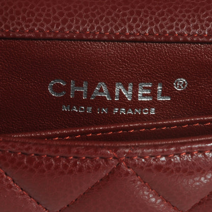 Chanel Caviar Quilted Extra Mini Flap Dark Red 6 of 7