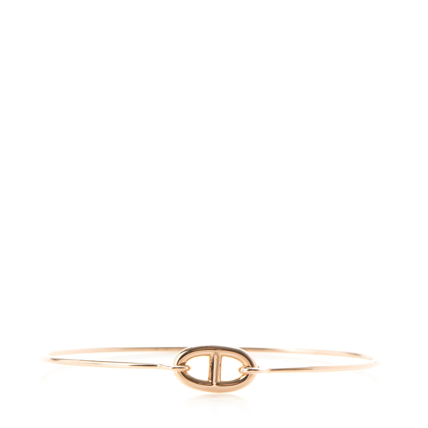 Hermes 18K Rose Gold PM Ronde Chaine d'Ancre Bracelet SH 1 of 6