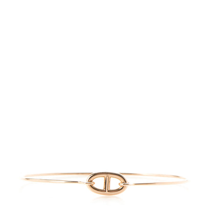Hermes 18K Rose Gold PM Ronde Chaine d'Ancre Bracelet SH 1 of 6