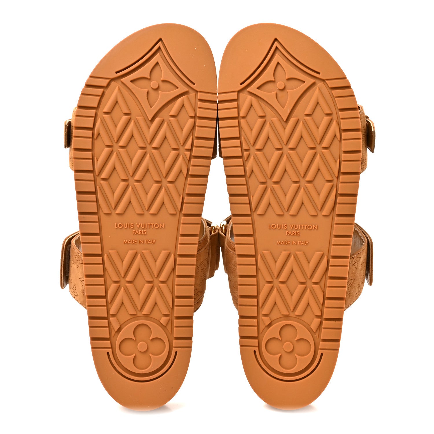Louis Vuitton Suede Bom Dia Comfort Mule Sandals 40 Camel 6 of 9