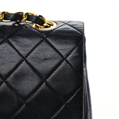 Chanel Lambskin Quilted Small Double Flap Black 18 of 19