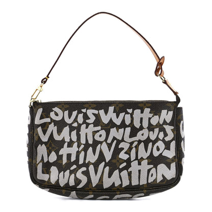 Louis Vuitton Monogram Graffiti Pochette Accessories Silver 1 of 11