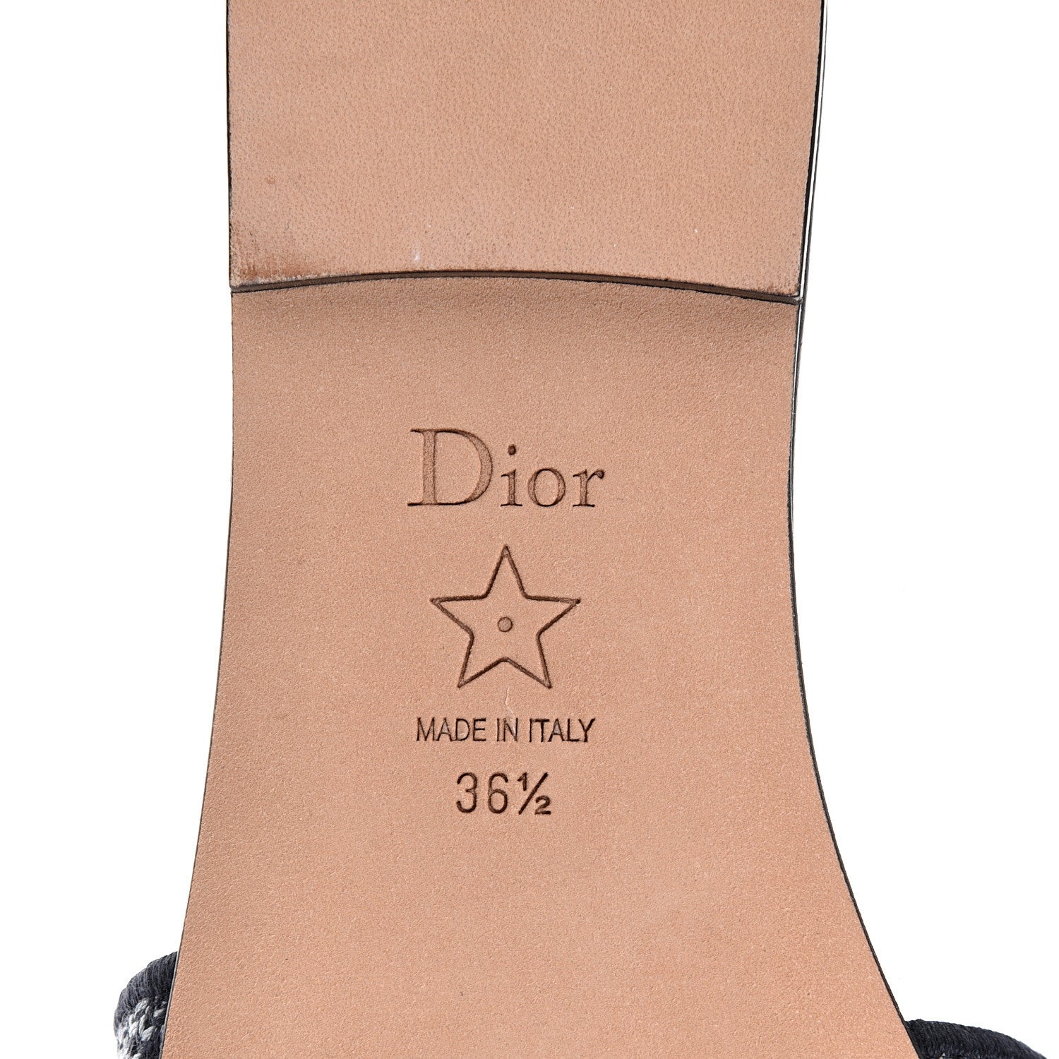 Christian Dior Canvas Tie and Dior Embroidered Dway Flat Slide Sandals 37.5 Denim 6 of 10