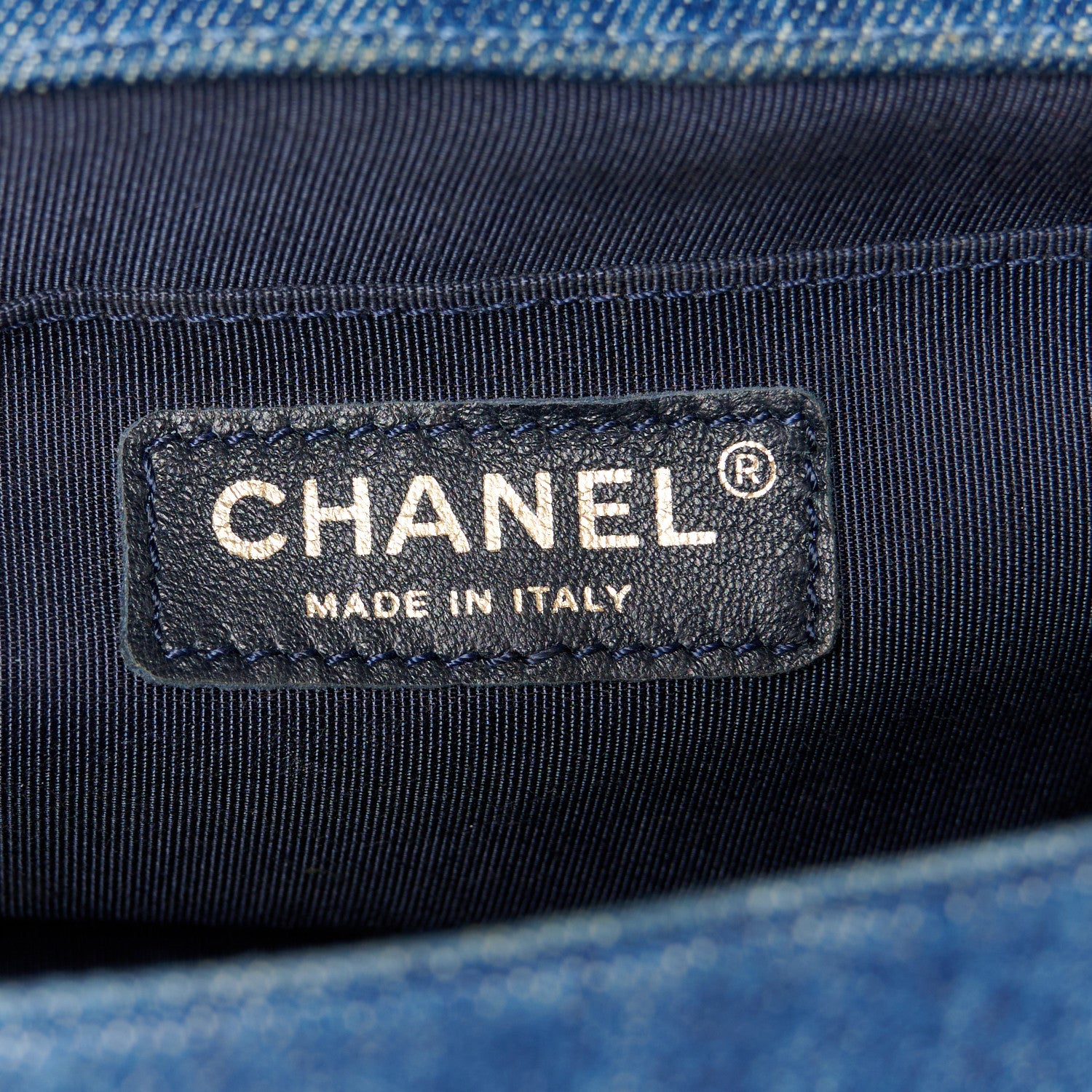 Chanel Denim Patchwork Medium Boy Flap Blue 5 of 9