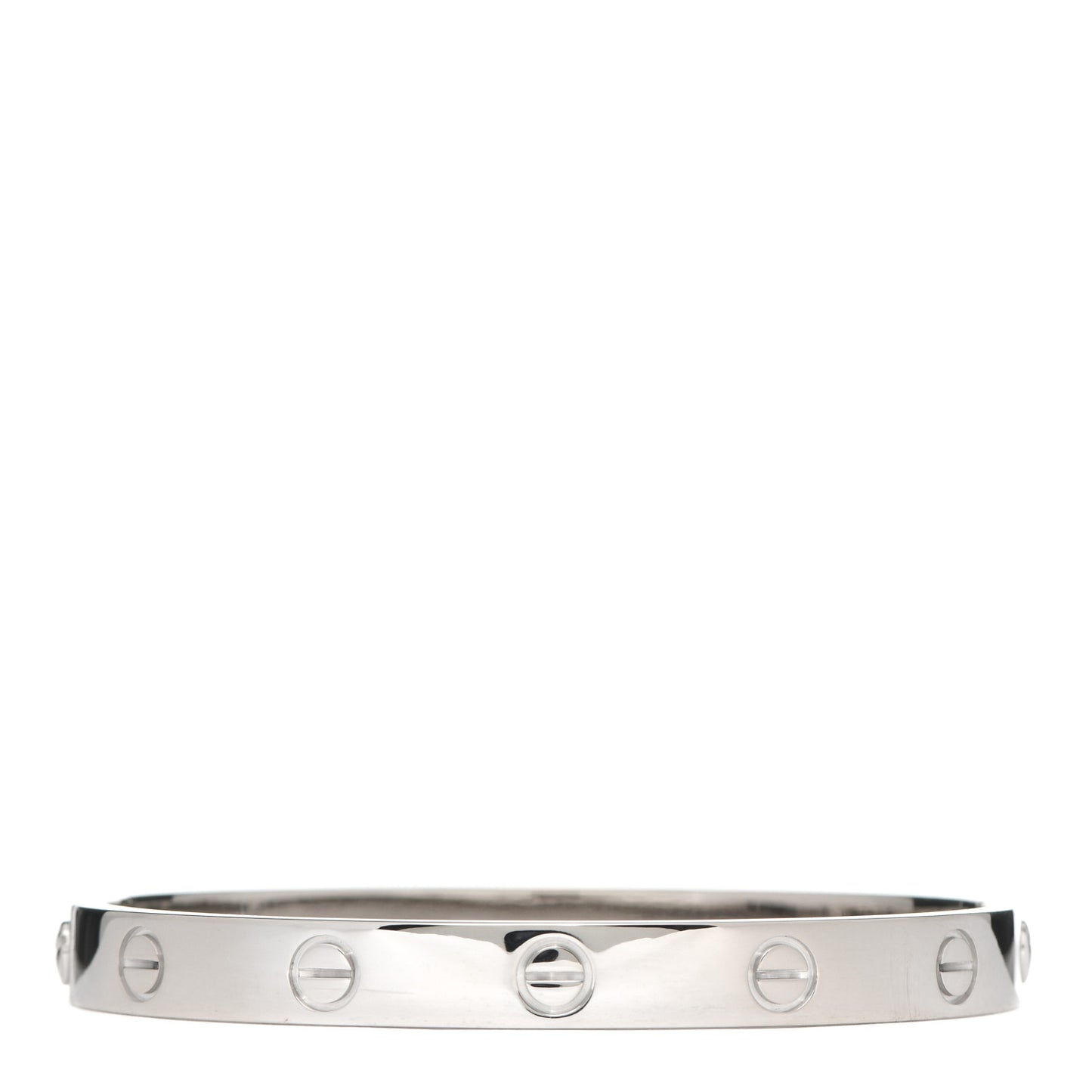 18K White Gold LOVE Bracelet 16