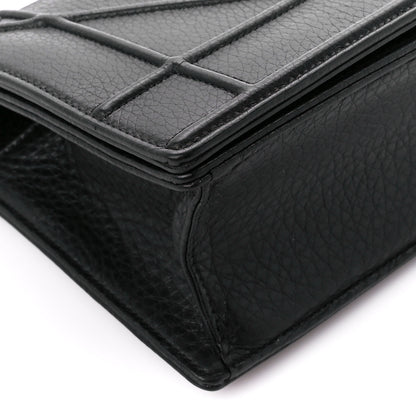 Christian Dior Grained Calfskin Small Diorama Flap Bag Black 10 of 11