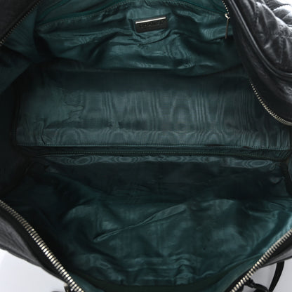 Chanel Aged Calfskin Nylon Duffel Trolley Black 4 of 13