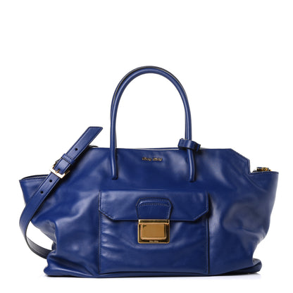 Miu Miu Vitello Soft Tote Inchiostro 1 of 20