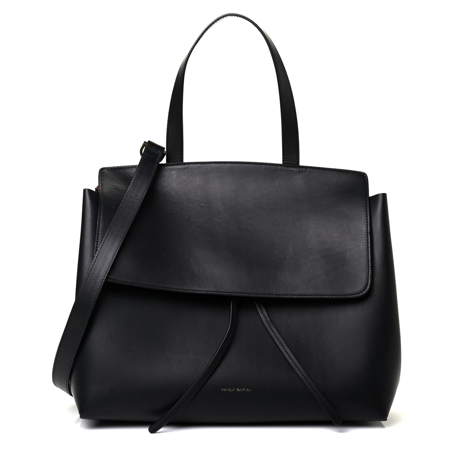 Mansur Gavriel Calfskin Lady Bag Black Flamma 1 of 4