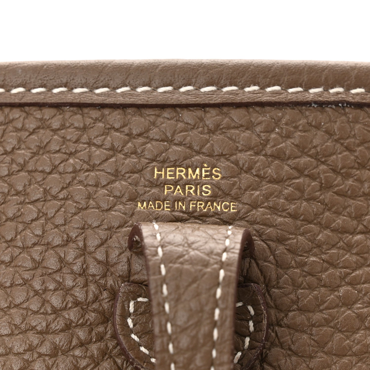 Hermes Taurillon Clemence Amazone Evelyne TPM Etoupe Bleu Indigo 6 of 12