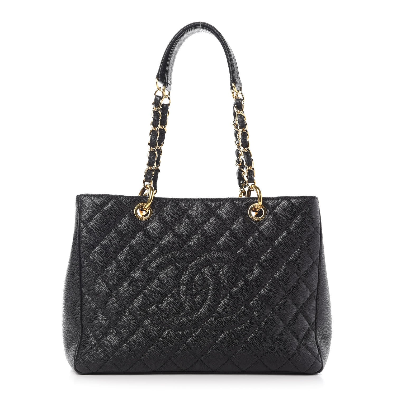 Chanel Caviar Quilted Grand Shopping Tote GST Black 1 of 10