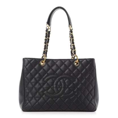 Chanel Caviar Quilted Grand Shopping Tote GST Black 1 of 10