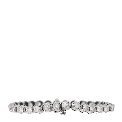 14K White Gold Diamond 6.40ctw Tennis Bracelet