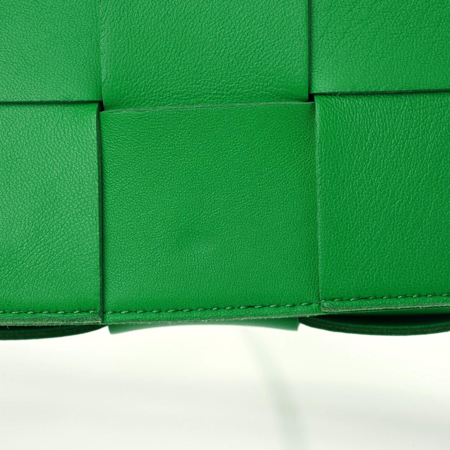 Lambskin Maxi Intrecciato Cassette Crossbody Bag Grass