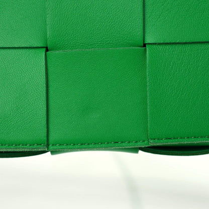 Bottega Veneta Lambskin Maxi Intrecciato Cassette Crossbody Bag Grass 16 of 16