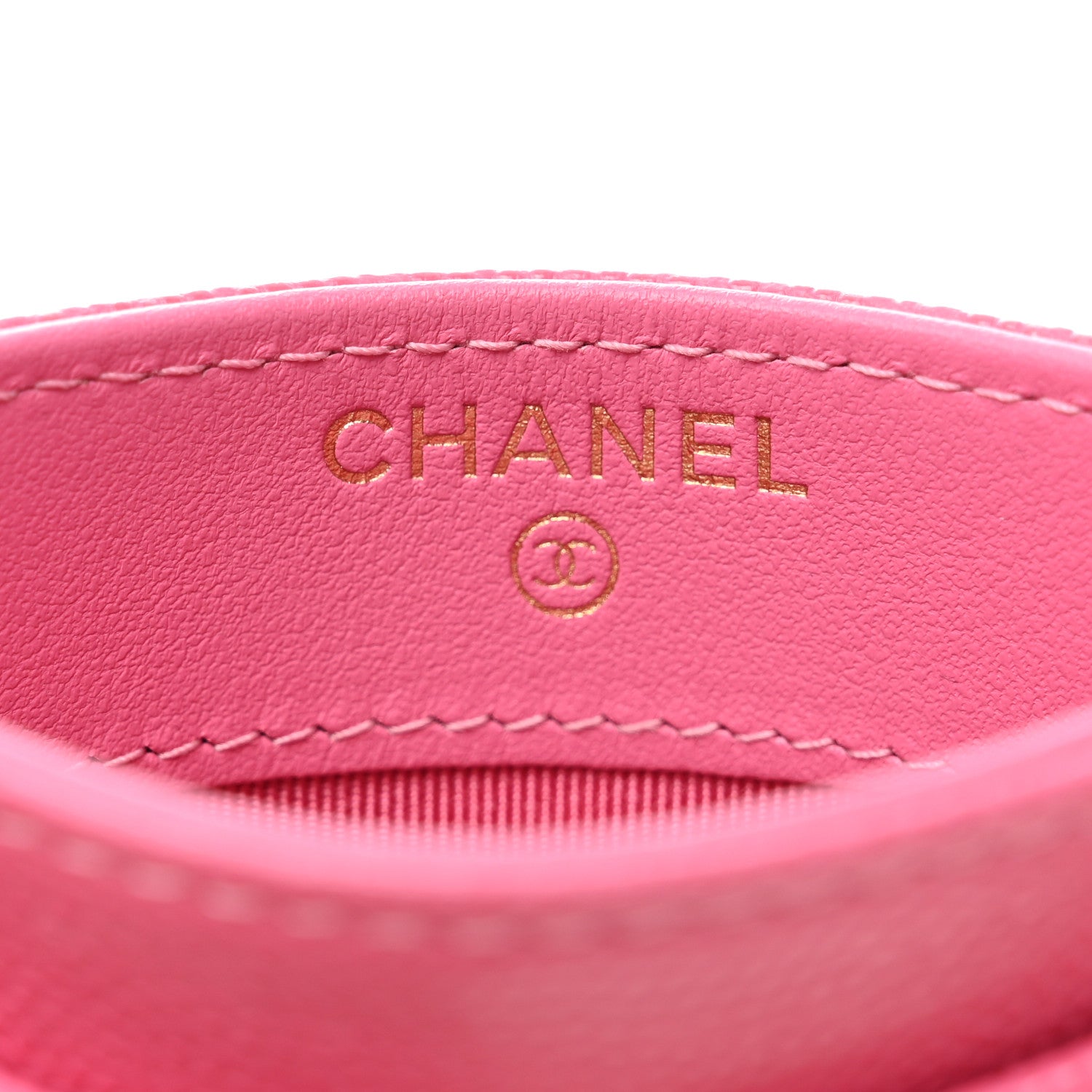 Chanel Caviar Quilted Card Holder Pink 6 of 11