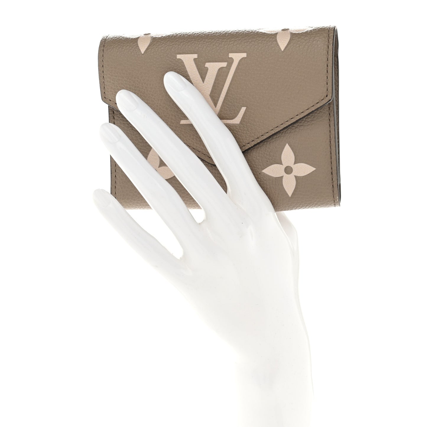 Empreinte Monogram Giant Victorine Wallet Tourterelle Creme