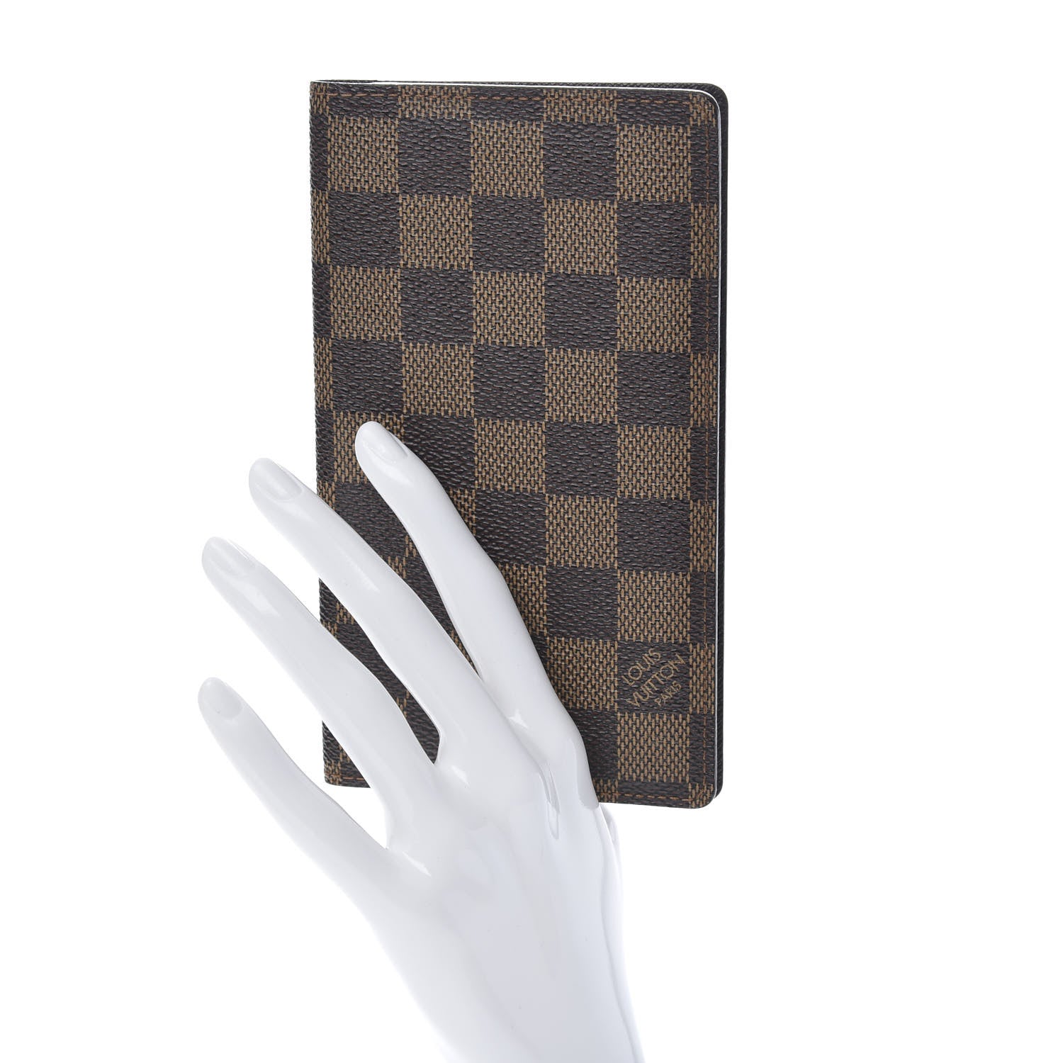 Louis Vuitton Damier Ebene Checkbook Cover Wallet 2 of 7