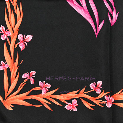 Hermes Silk Cheval Fleuri Scarf 90 2 of 7