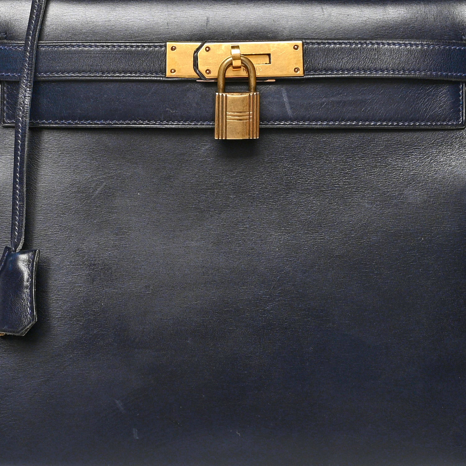 Hermes Box Kelly Sellier 28 Bleu Marine 7 of 13