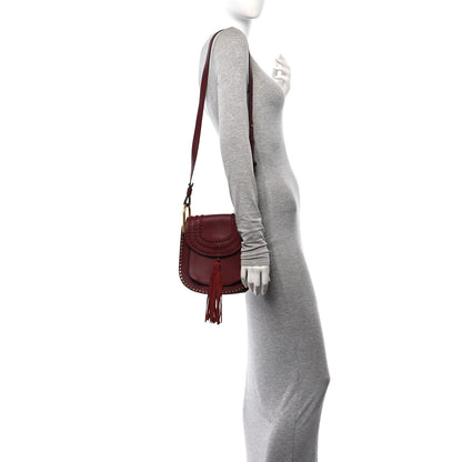 Chloe Calfskin Braided Small Hudson Shoulder Bag Sienna Red 2 of 10
