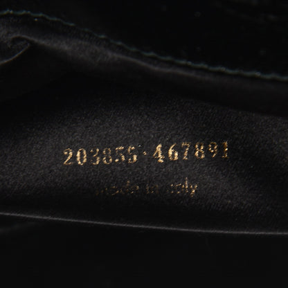 Saint Laurent Textured Patent Monogram Large Belle De Jour Clutch Black 7 of 7