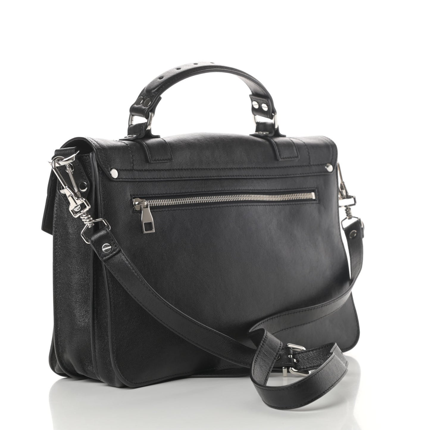 Lambskin PS1 Medium Satchel Black