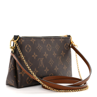 Louis Vuitton Monogram Pallas Clutch Black 3 of 12