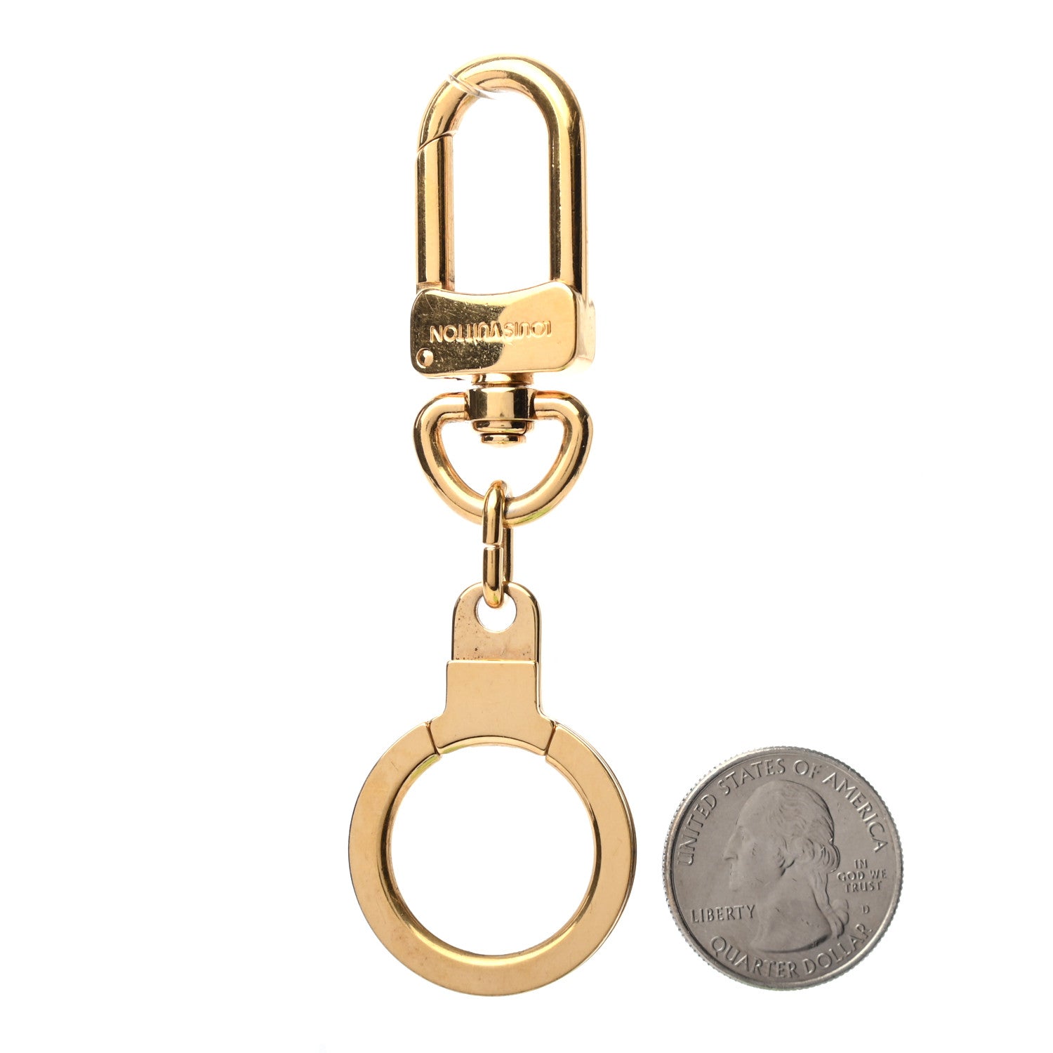 Louis Vuitton Pochette Extender Key Ring Gold 2 of 3