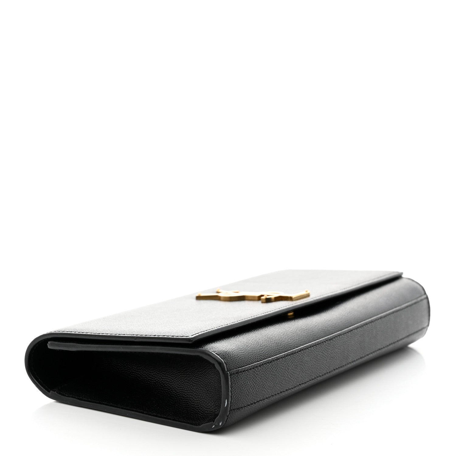 Saint Laurent Grain De Poudre Monogram Cassandre Clutch Black 4 of 10
